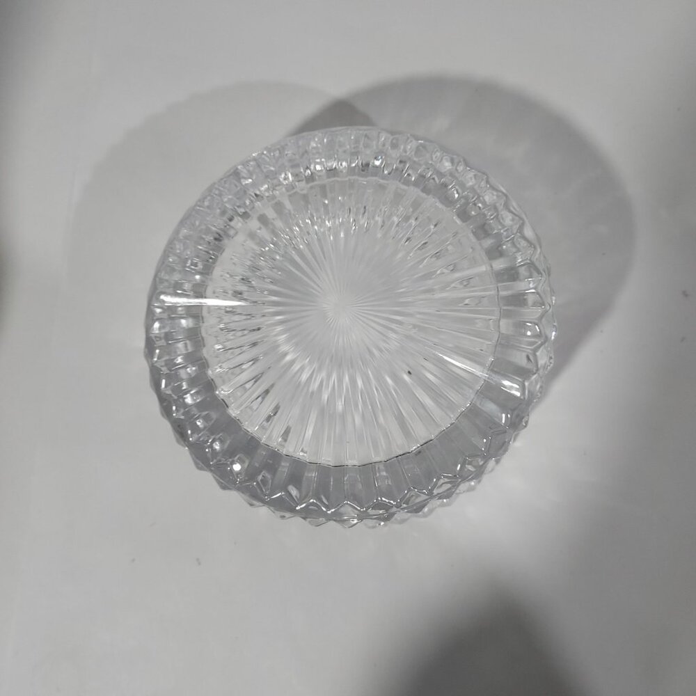Oneida German Crystal Wine Bottle Decanter Coaster High Low Elegant Barware 1960 - Picture 8 of 11